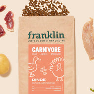 Croquettes pour chat stérilisé dinde, canard et canneberge de Franklin Croquettes pour chat stérilisé dinde, canard et canneberge de Franklin