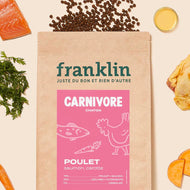 Croquettes pour chaton poulet, saumon et carotte de Franklin Croquettes pour chaton poulet, saumon et carotte de Franklin