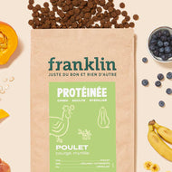 Croquettes pour chien adulte stérilisé au poulet de Franklin Croquettes pour chien adulte stérilisé au poulet de Franklin