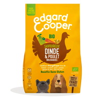 Croquettes chiens adultes Edgard & Cooper à la dinde et poulet biologiques Croquettes chiens adultes Edgard & Cooper à la dinde et poulet biologiques