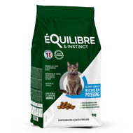 Croquettes chat pour chat stérilisé riches en poissons blancs d'Equilibre & Instinct Croquettes chat pour chat stérilisé riches en poissons blancs d'Equilibre & Instinct