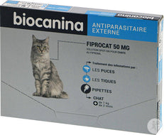 Pipettes Fiprocat Antiparasitaire pour chat de Biocanina Pipettes Fiprocat Antiparasitaire pour chat de Biocanina