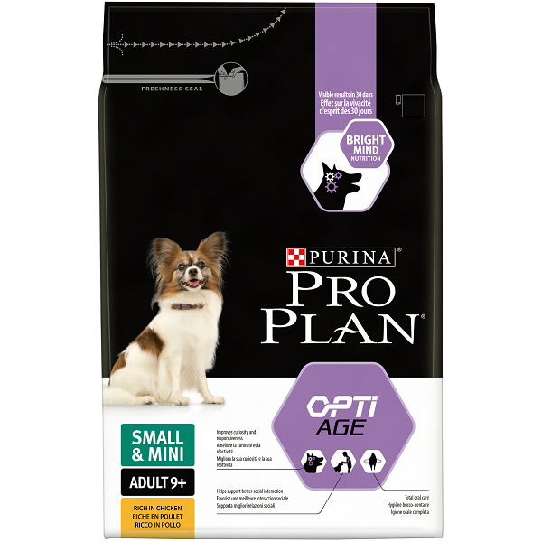 Croquette chien Pro Plan Small & Mini Adult 9+ OptiAge Poulet