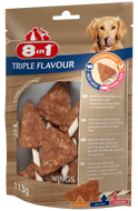 Friandises chien Triple Flavour Ailes de poulet à mâcher de 8IN1 Friandises chien Triple Flavour Ailes de poulet à mâcher de 8IN1