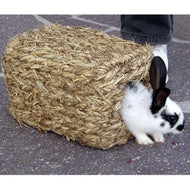 Maison en herbe séchée à double entrée pour rongeur Maison en herbe séchée à double entrée pour rongeur