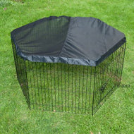 Enclos hexagonal Outback + pare-soleil pour rongeur et lapin