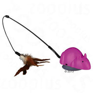 Canne à pêche Trixie Crazy Mouse & jouets interchangeables Canne à pêche Trixie Crazy Mouse & jouets interchangeables