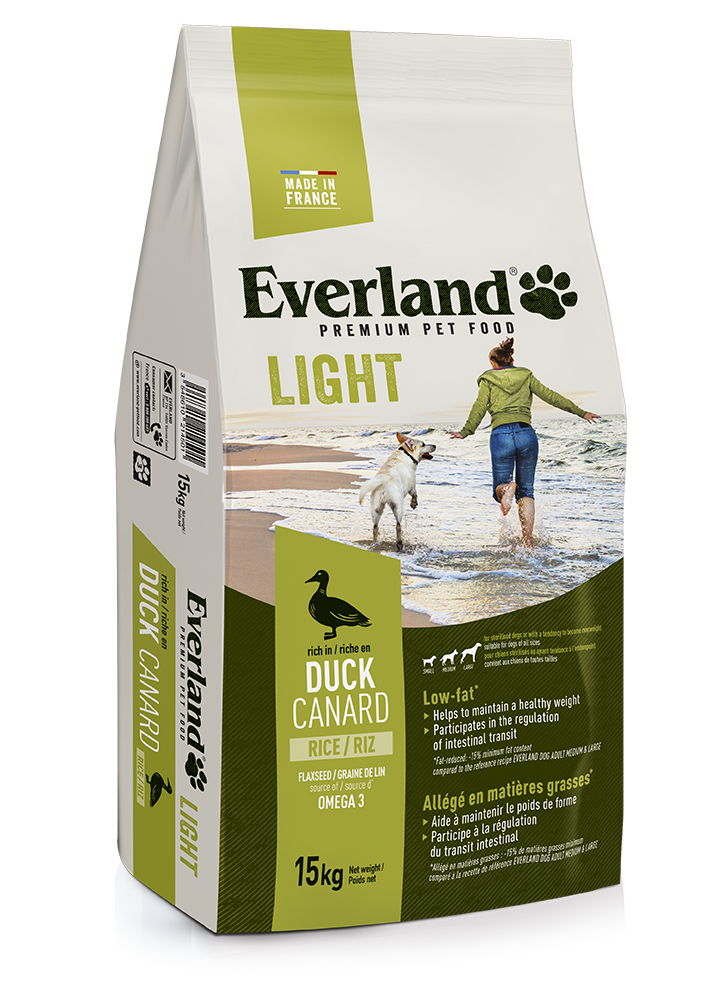 Croquette chien premium pour chiens light de Everland