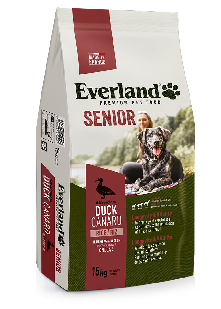 Croquette chien premium pour chiens seniors de Everland