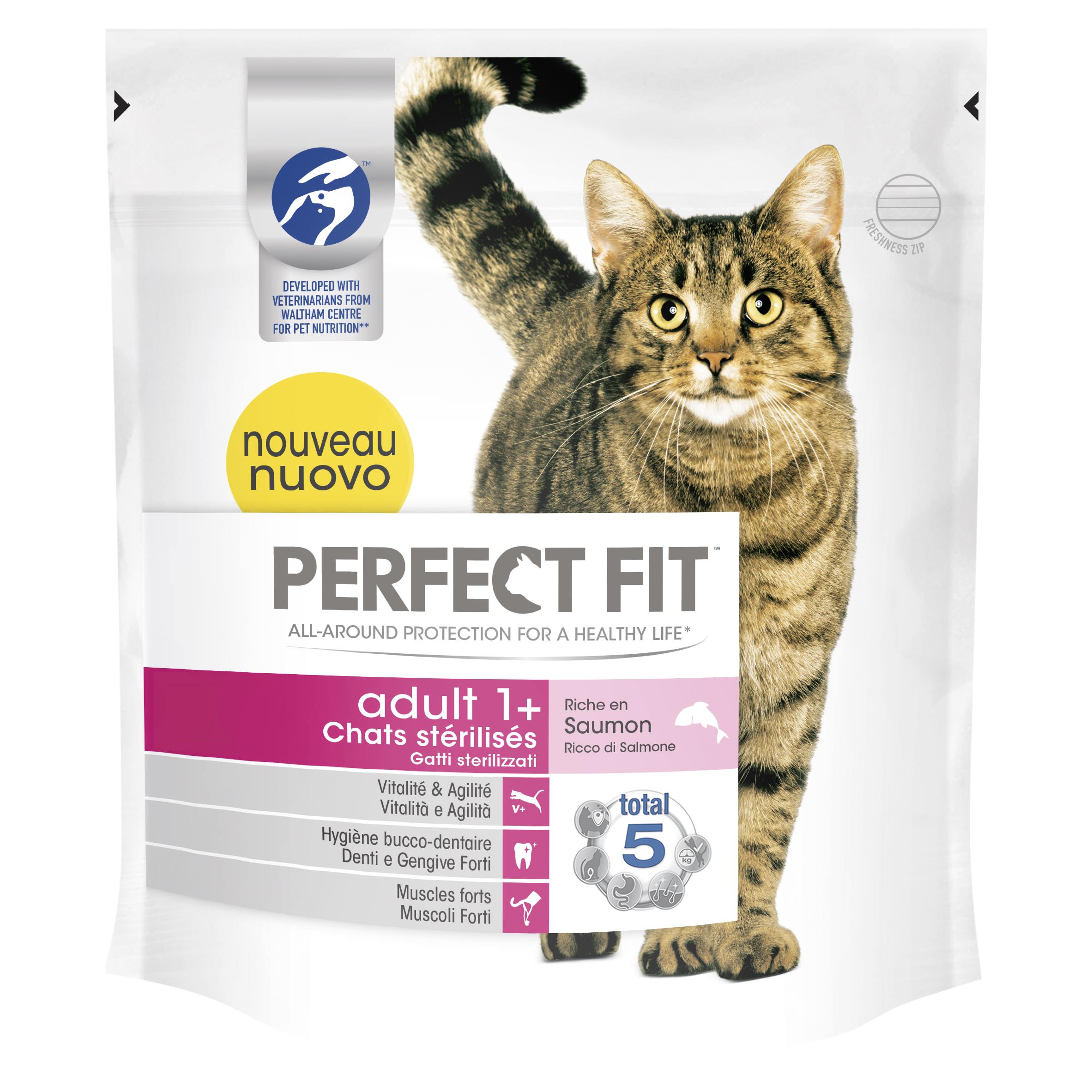 Croquettes chat Perfect Fit™ Adult 1 an et + pour chats stérilisés