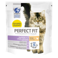 Croquettes chat Perfect Fit™ Junior (moins d’1 an) riche en poulet pour chats juniors stérilisés Croquettes chat Perfect Fit™ Junior (moins d’1 an) riche en poulet pour chats juniors stérilisés