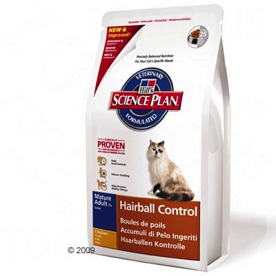 Croquettes chat Feline Hairball Control Adult 7+ de Hill's