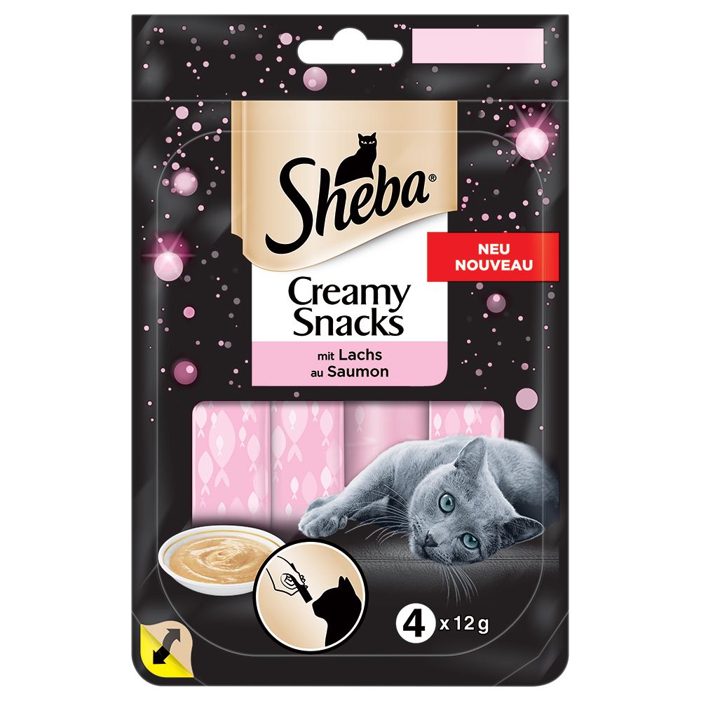 Sheba creamy snacks test top