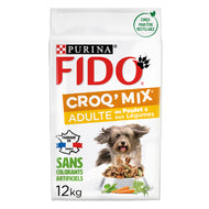 Croquettes FIDO® CROQ' MIX® Adulte Au Poulet & aux Légumes de Purina Croquettes FIDO® CROQ' MIX® Adulte Au Poulet & aux Légumes de Purina