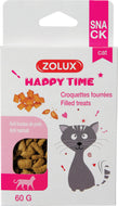 Croquettes chat Happy Time fourrées anti boule de poils de Zolux