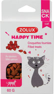 Croquettes chat Happy Time fourrées au saumon de Zolux