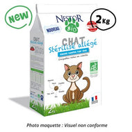 Croquettes Bio stérilisé allégé pour chat