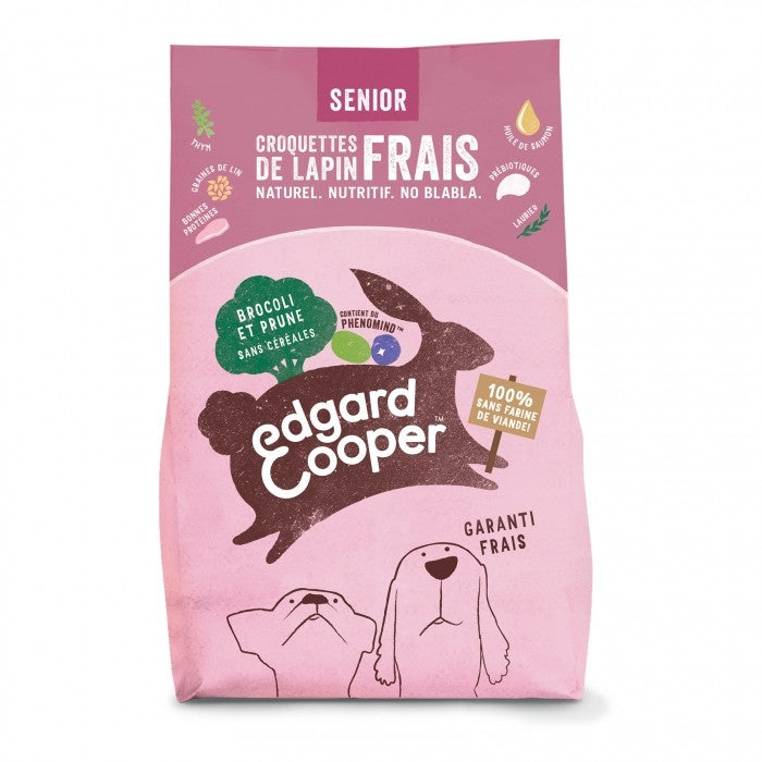 Croquette chien Edgard & Cooper au lapin frais pour chien senior