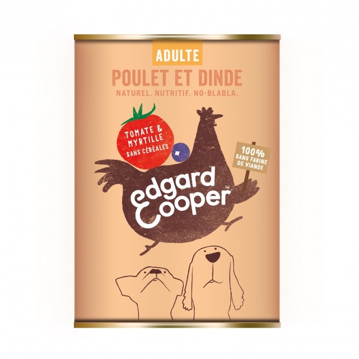 Pâtée sans céréales en boîte pour chien adulte Pâtée sans céréales en boîte pour chien adulte