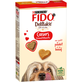 Friandises chien FIDO Delibakie Coeurs croustillants de Purina