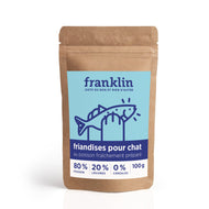 Friandises pour chat pour chat 80% poisson, 20% légumes de Franklin