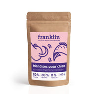 Friandises chien pour chien 80% poisson, 20% légumes de Franklin Friandises chien pour chien 80% poisson, 20% légumes de Franklin