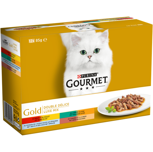 Repas pour chat GOURMET® Gold Double Délice