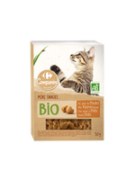 Mini snacks bio pour chats de Carrefour Mini snacks bio pour chats de Carrefour