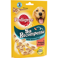 Sa récompense Mini bouchées au bœuf et au fromage de Pedigree Sa récompense Mini bouchées au bœuf et au fromage de Pedigree