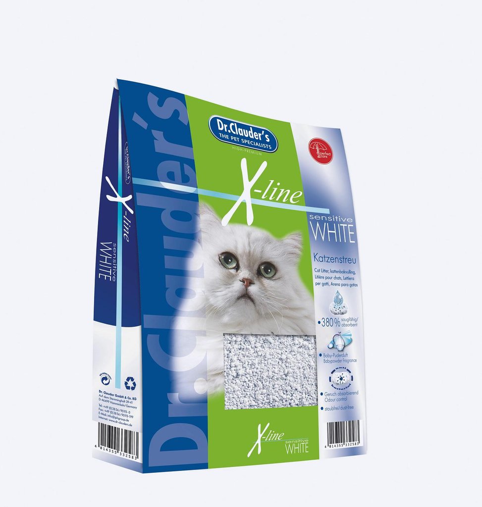 Litière chat X-Line White de Dr Clauder's
