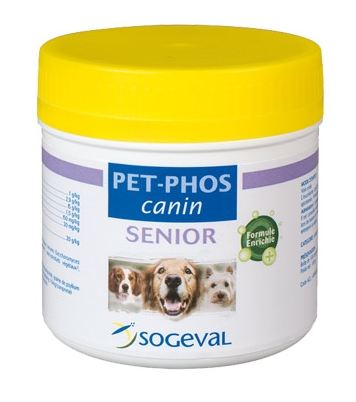 Complément alimentaire chien Pet-Phos Canin Senior de Sogeval