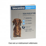 Pipettes Tick Puss pour chien de Biocanina