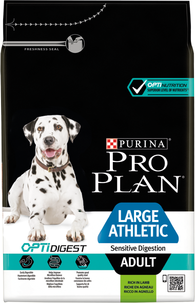 Croquette chien Pro Plan Large Adult Athletic Sensitive Digestion OptiDigest Agneau