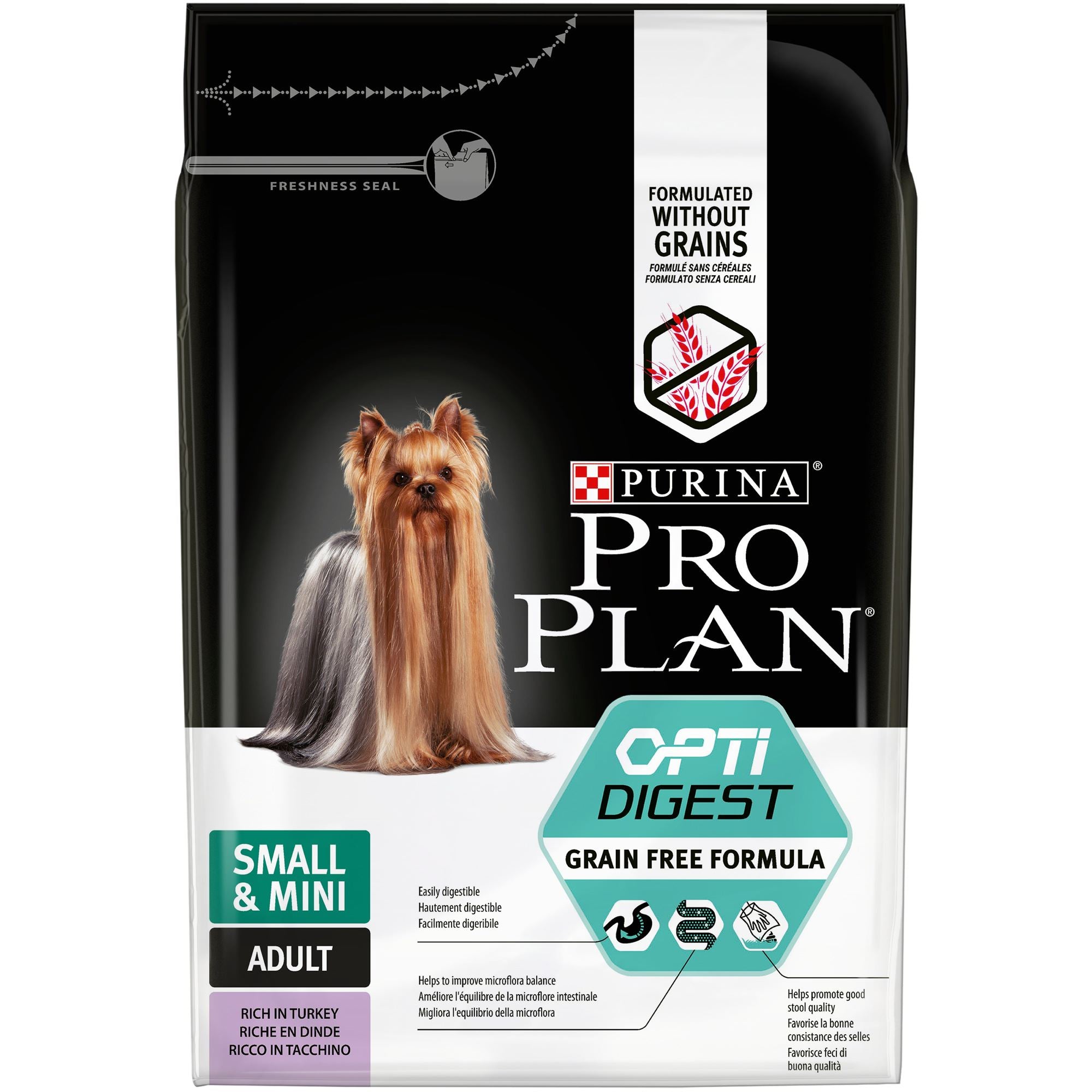 PRO PLAN® Small&Mini Optidigest® Grain Free Riche en Dinde PRO PLAN® Small&Mini Optidigest® Grain Free Riche en Dinde
