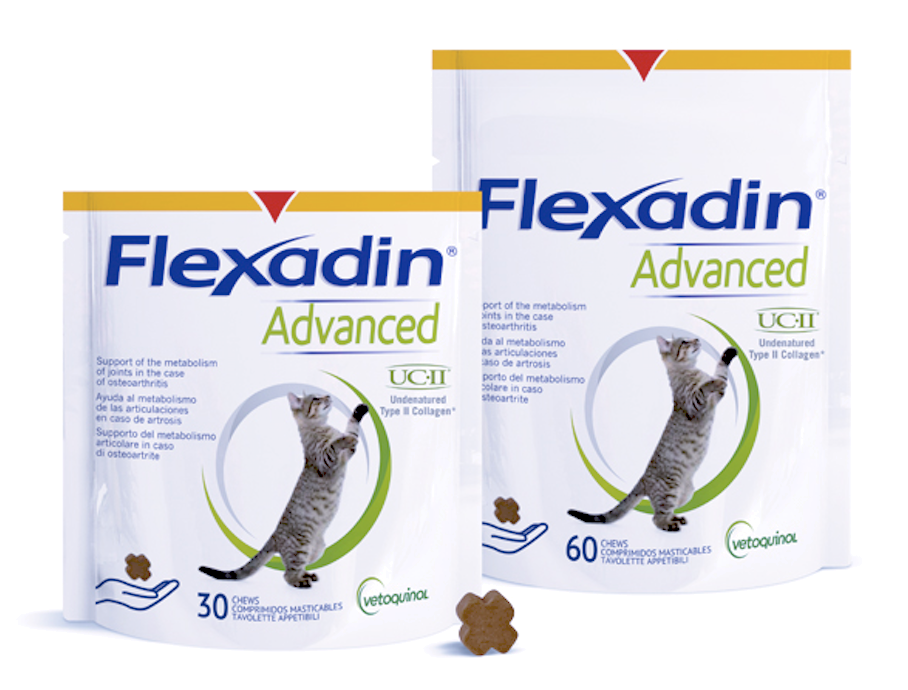 Aliment complémentaire Flexadin Advanced pour chats de Vetoquinol