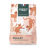 Croquettes chat au Poulet & Huile Saumon de Ziggy