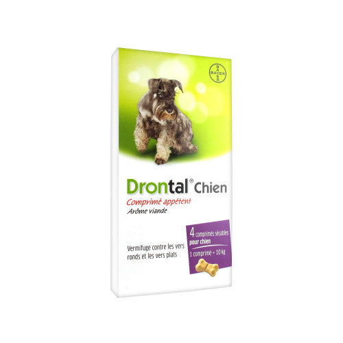 Comprimé Drontal Plus Aromatisé en forme d'Os de Bayer