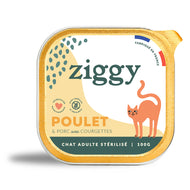 Pâtée Chat Adulte Stérilisé Poulet de Ziggy