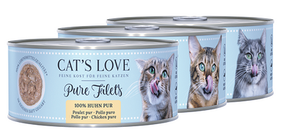 Pure filets Nourriture humide pour chats de Cat's Love