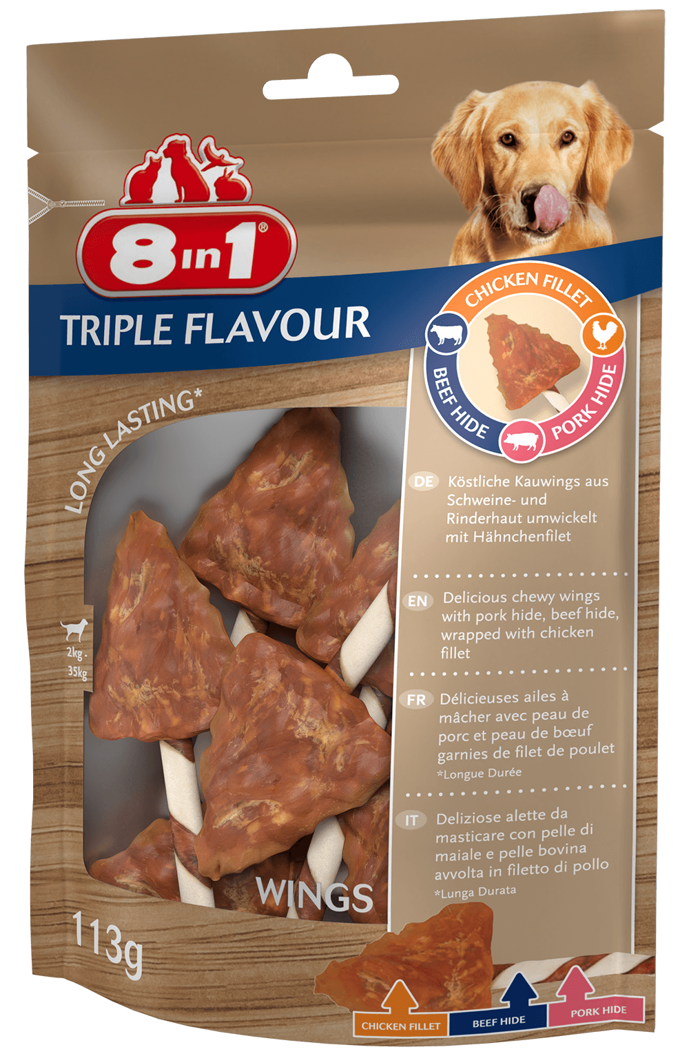 Triple Flavour Ailes de poulet à mâcher