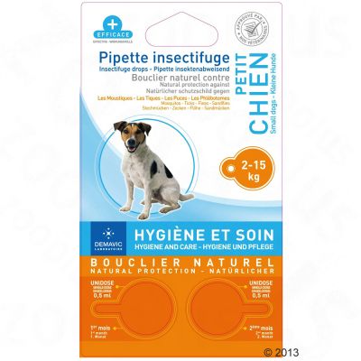 Pipettes insectifuges pour chiens