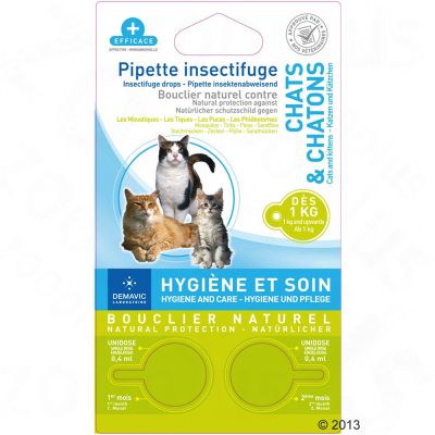 Pipettes insectifuges pour chat et chaton