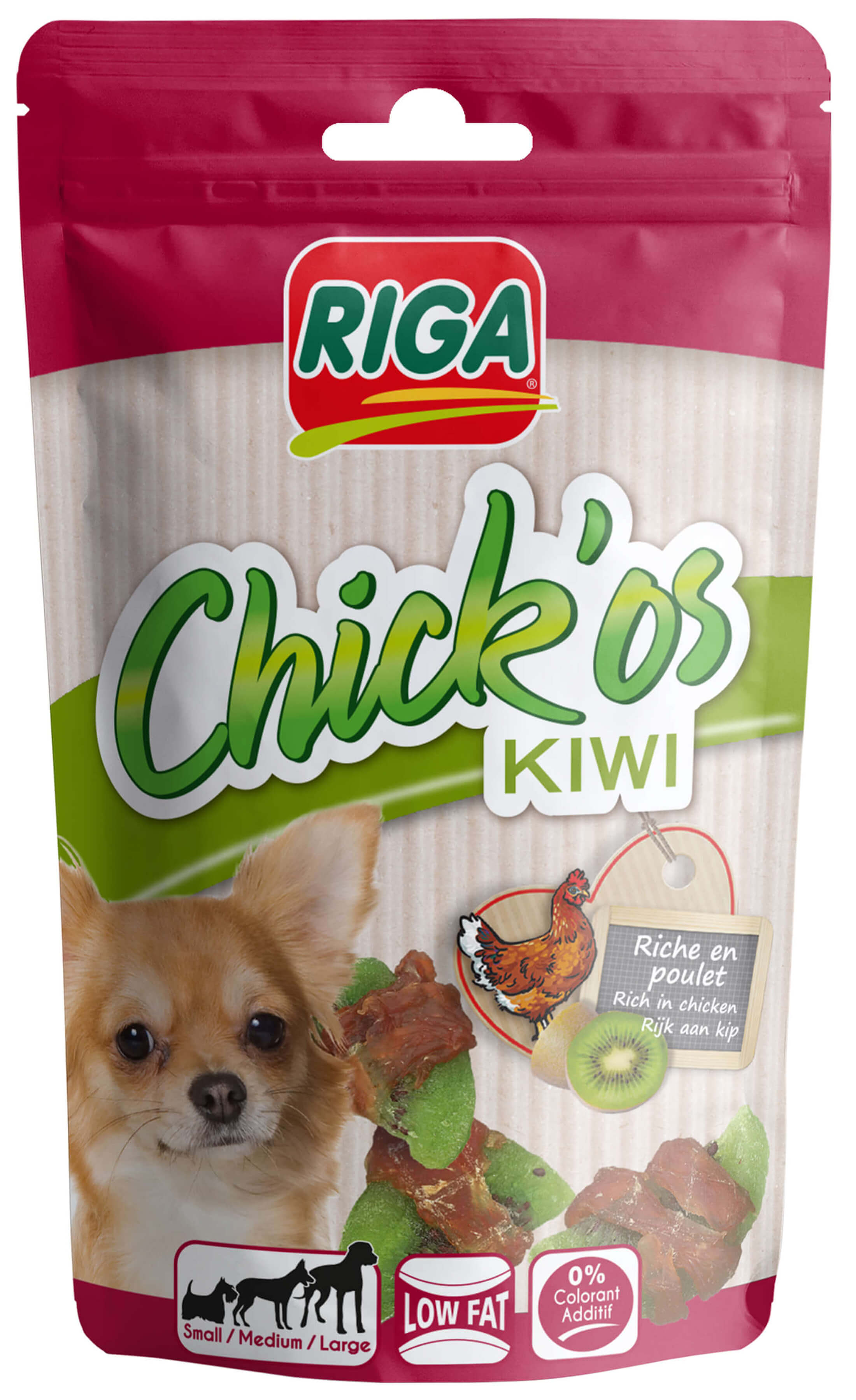 Friandises chien Chick’os Kiwi de Riga