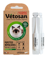 Vétosan Pipettes Anti-puces et anti-tiques pour chat et chaton de Clement Thekan