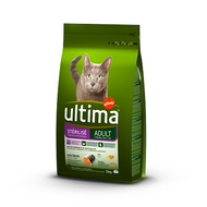 Croquettes chat Ultima Chats stérilisés Saumon et orge