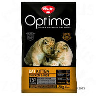 Croquettes chat Visan Optima Kitten