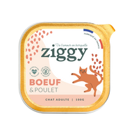 Pâtée Chat Adulte Entier Boeuf de Ziggy