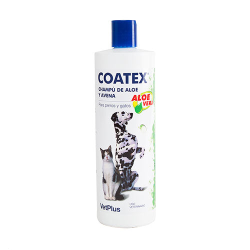 Coatex shampoing à l'avoine et l'aloe vera peaux sèches pour chiens