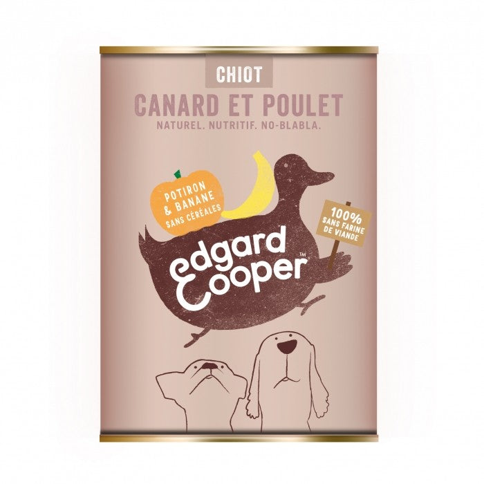 Pâtée chien sans céréales en boîte pour chiot de Edgard & Cooper