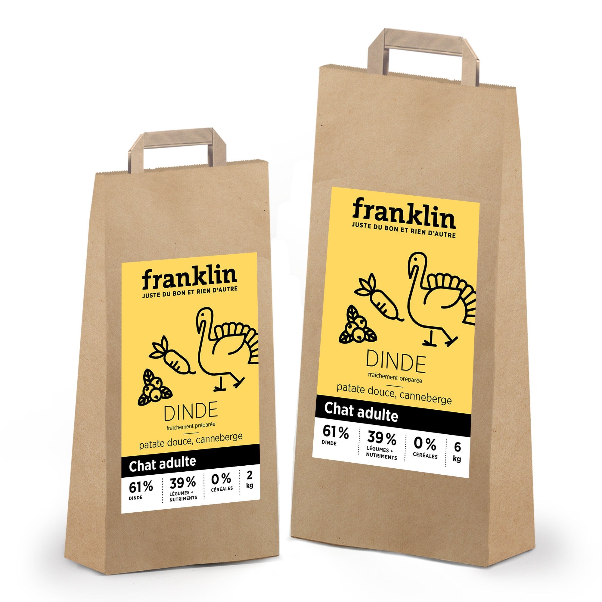 Croquettes pour chat dinde, patate douce et canneberge